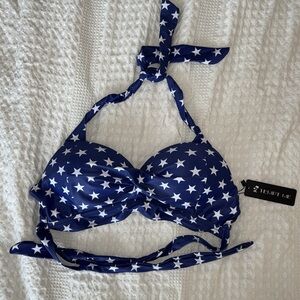 Small SHEIN American flag stars bikini top new with tags.